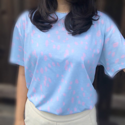 ゆらゆら空をまう桜Tシャツ (ドライコットンタッチ) 8枚目の画像