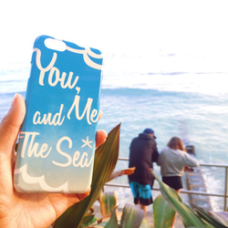 ビーチ★iPhone&Android★選べる2色 ”You, Me and The Sea” スマホケース 2枚目の画像