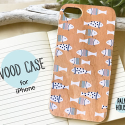 天然木♡おさかな★iPhone★WOOD FISH ウッドスマホケース 2枚目の画像