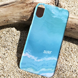 名入れ♪THE OCEAN ★iPhone&Android★ オーシャン スマホケース GREEN 1枚目の画像