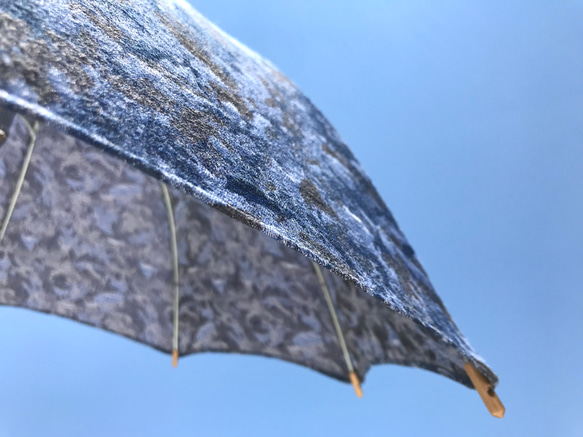 〔✳︎播州織＊クラッシュ加工〕HiraTen　parasol＊日傘＊ 5枚目の画像