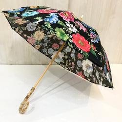 【1000円OFF✳︎プリント花柄日傘＊ﾊﾞﾝﾌﾞｰ＊】HiraTen　parasol 1枚目の画像