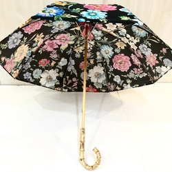 【1000円OFF✳︎プリント花柄日傘＊ﾊﾞﾝﾌﾞｰ＊】HiraTen　parasol 4枚目の画像