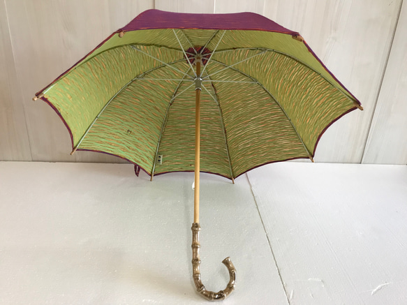 〔播州織＊撥水加工済＊クラッシュ加工〕HiraTen　parasol＊日傘＊ 2枚目の画像