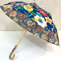 【花柄日傘＊ﾊﾞﾝﾌﾞｰ】HiraTen　parasol 2枚目の画像