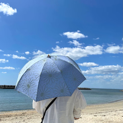 〔花柄刺繍＊オリジナルデザイン＊折りたたみ日傘〕HiraTen   parasol✳︎日傘✳︎ 1枚目の画像