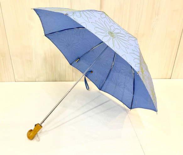 〔花柄刺繍＊オリジナルデザイン＊折りたたみ日傘〕HiraTen   parasol✳︎日傘✳︎ 3枚目の画像