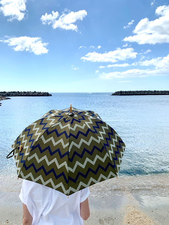 【国産刺繍✳︎オリジナル✳︎日傘】parasol 3枚目の画像