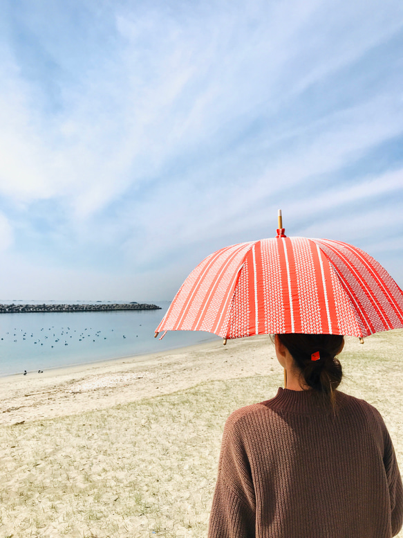 【刺繍日傘✳︎parasol✳︎日傘】 2枚目の画像