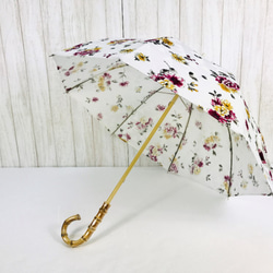 〔1000円OFF✳︎花柄＊ﾊﾞﾝﾌﾞｰ＊UV加工＊撥水加工済〕parasol 2枚目の画像