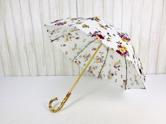 〔1000円OFF✳︎花柄＊ﾊﾞﾝﾌﾞｰ＊UV加工＊撥水加工済〕parasol 2枚目の画像