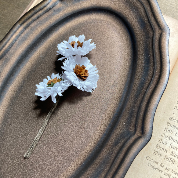 Mini daisy brooch【Snow white】 3枚目の画像