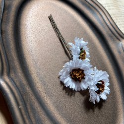 Mini daisy brooch【Snow white】 4枚目の画像