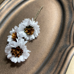 Mini daisy brooch【Snow white】 5枚目の画像