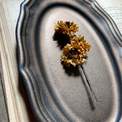 Mini daisy brooch【Mustard】 2枚目の画像