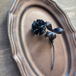 Clover brooch【Black】 2枚目の画像