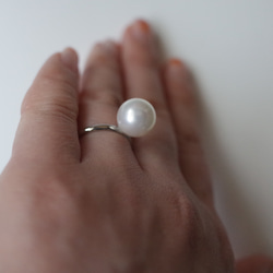 ring【silver色】シェルパール 4枚目の画像