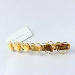 送料無料！gold leaf barrette☆ゴールドのバレッタ 1枚目の画像