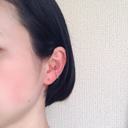 whale earcuff(slv色) 4枚目の画像