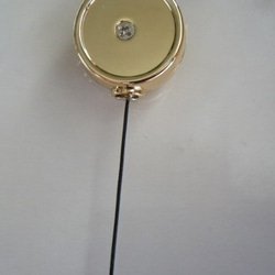 リール付き　キーホルダー　歯車　針 4枚目の画像