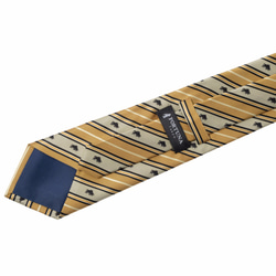 Nishijin 絲綢 100% 領帶 17. Success（公牛紋）黃金 /4562356770557 第4張的照片
