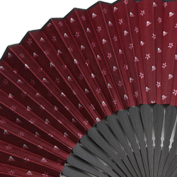 西陣絲綢手工京都折扇 18.HOKUSAI 紅/4562356771790 第2張的照片