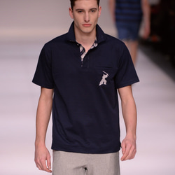 2016SS 16. Samurai Samurai 圖案 Polo 衫 短袖（海軍藍） L 碼 / 4562335771059 第2張的照片