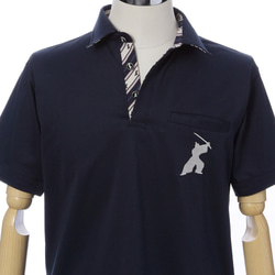 2016SS 16. Samurai Samurai 圖案 Polo 衫 短袖（海軍藍） L 碼 / 4562335771059 第6張的照片