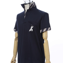 2016SS 16.武士豹紋Polo衫短袖（藏青色）LL尺寸/ 4562356771066 第5張的照片