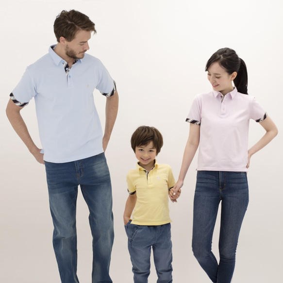 13. Miracle Kids 兒童家庭 Polo 衫短袖灰白色（尺碼 100-120） 第3張的照片