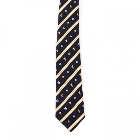 [Creema 獨家] 08. King Nishijin Tie Navy Blue &amp; Yellow Gold 2 第6張的照片