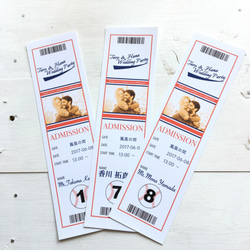 野球観戦チケットデザイン エスコートカード 5枚組 その他オーダー