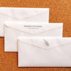 【選べるデザイン】 結婚式 招待状用 封筒 （5枚組） 1枚目の画像