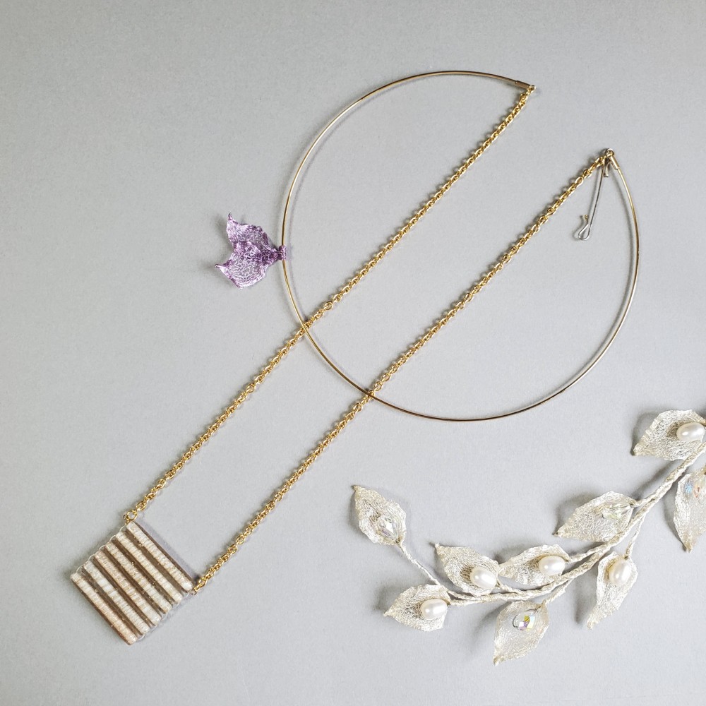 【2WAYネックレス】ｶﾞﾗｽﾋﾞｰｽﾞ