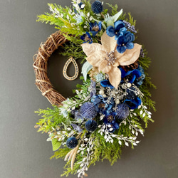Poinsettia wreath 5枚目の画像