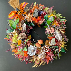 Autumn mushroom wreath III 2枚目の画像