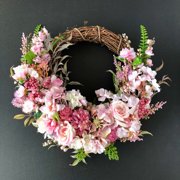 Cherry Blossoms wreath 「受注制作」 2枚目の画像