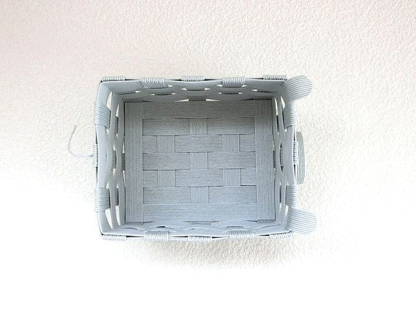 クラフトカゴ 子ブタちゃん　可愛いインテリア小物入れ　薄い灰色　グレー　 9枚目の画像