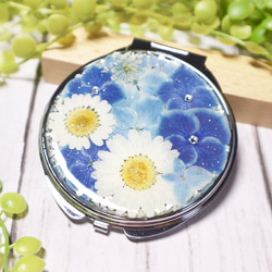 受注製作》押し花コンパクトミラー/手鏡 ＊pretty＊ 手鏡 Lemon no