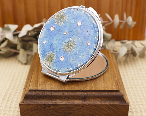 ゆう souloutです。押し花 ミラー 鏡 ハンドメイド 1_9754951f5bdbe94b531a54660a17