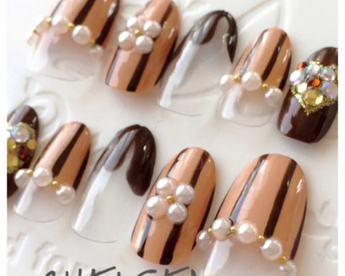 とろ〜りチョコネイル ネイルチップ（つけ爪） CHELSEA-nail