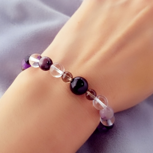 最強のお守り】モリオン&チャロアイト ブレスレット ブレスレット