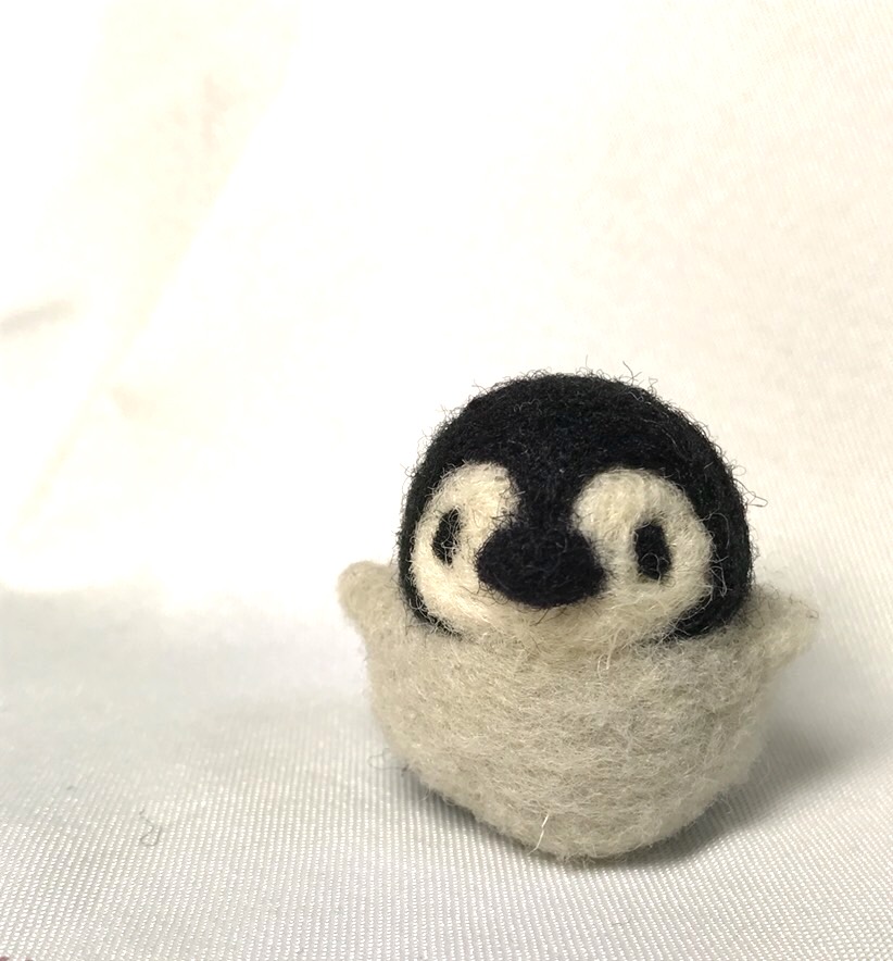 羊毛フェルト】30cm越の大型☆ペンギン☆皇帝ペンギン 親子 【公式通販】