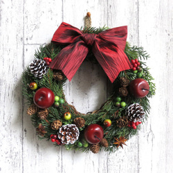 クリスマス】りんごのクリスマスリース リース J-Fleurs 通販 4865487