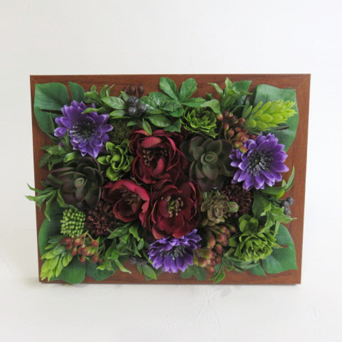 エキゾチックフラワー・フレームアレンジメント アートフラワー J