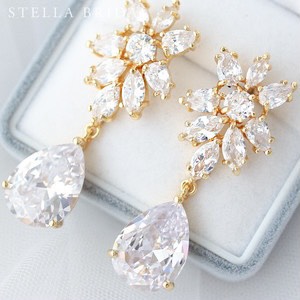 キュービックジルコニア ウェディングピアス ジュディット｜ウェディングアクセサリー