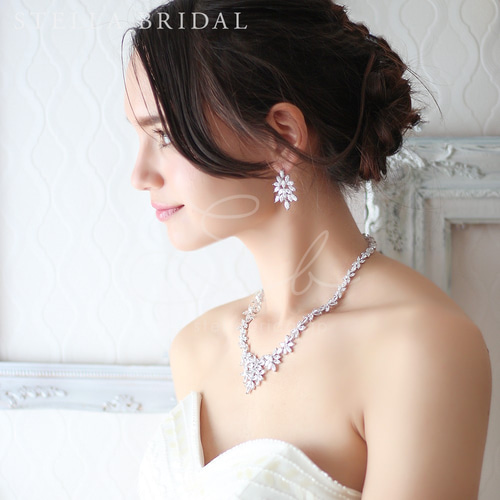 ウェディングジュエリーセット シルフィー　ゴールド　STELLA BRIDAL ウェディングジュエリーセット シルフィー ゴールド STELLA BRIDAL