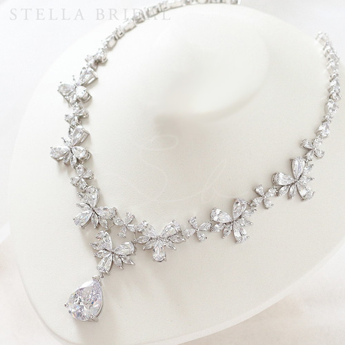 【国内配送】 STELLA BRIDAL ネックレス キュービックジルコニア ネックレス・ペンダント