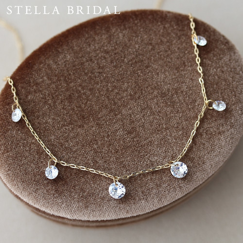 STELLA BRIDAL キュービックジルコニア ネックレス キュービックジルコニア ウェディングジュエリー アミティ