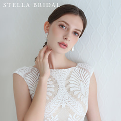 Stella Bridal＊フォーマルやブライダルにも＊選べるパール＊〜Sランク大粒バロックパールのピアス【受注生産品】 4枚目の画像